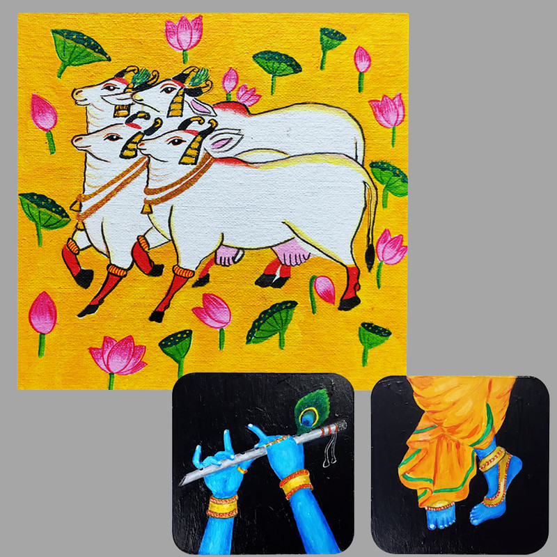 Pichwai Painting on Canvas DIY Kit 