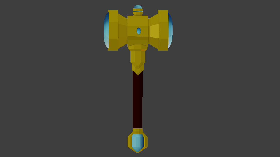 Decided to make a little concept art of a gele hammer - Celtic Heroes