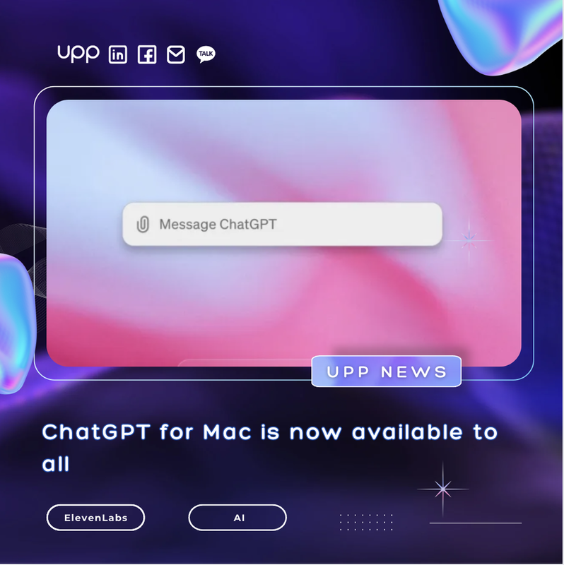 ChatGPT for Mac is now available to all