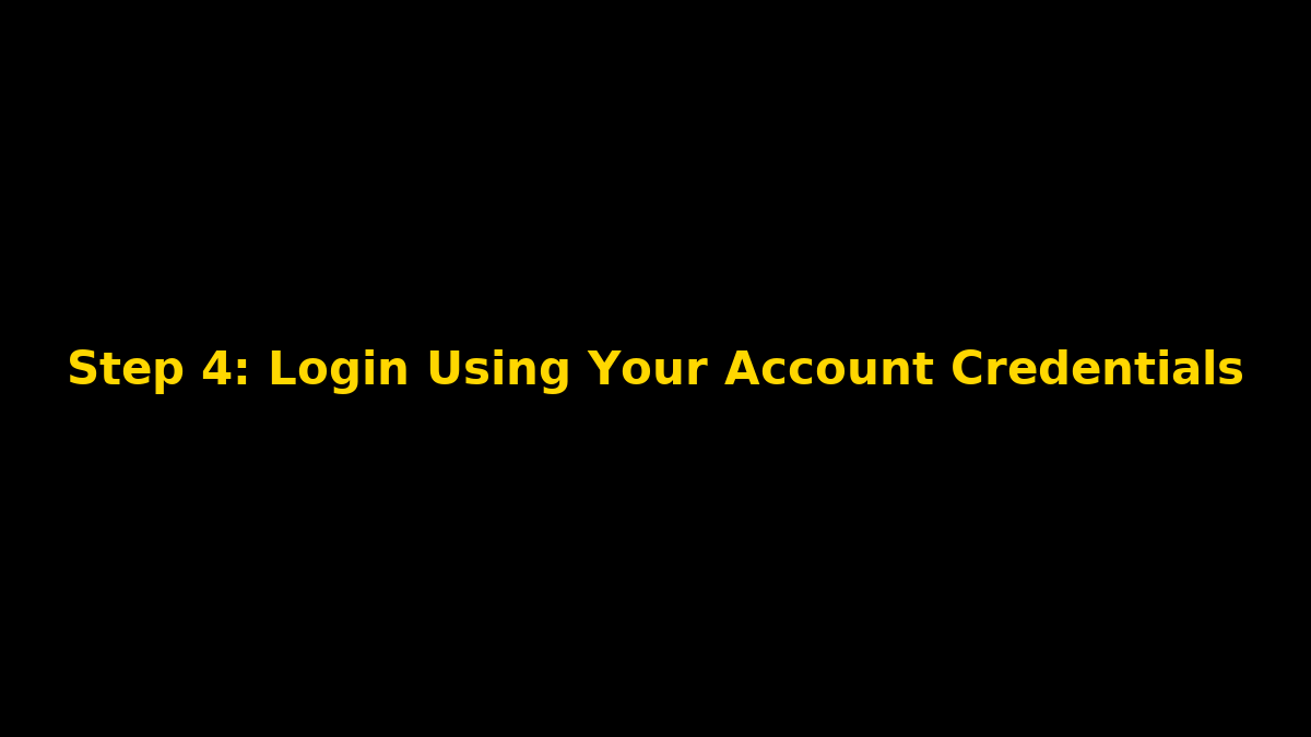 Login MT4
