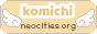 komichi neocities.org with angel wings button