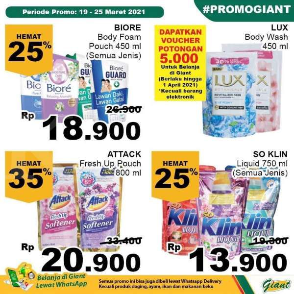Katalog Promo Giant 19-25 Maret 2021 
