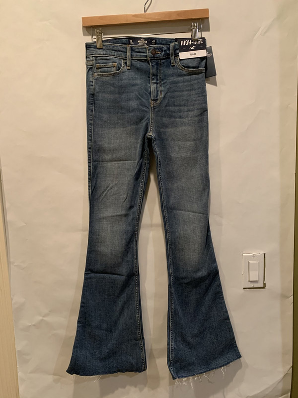 HOLLISTER CALIFORNIA HIGH RISE FLARE JEAN DENIM 1R 25W 31L