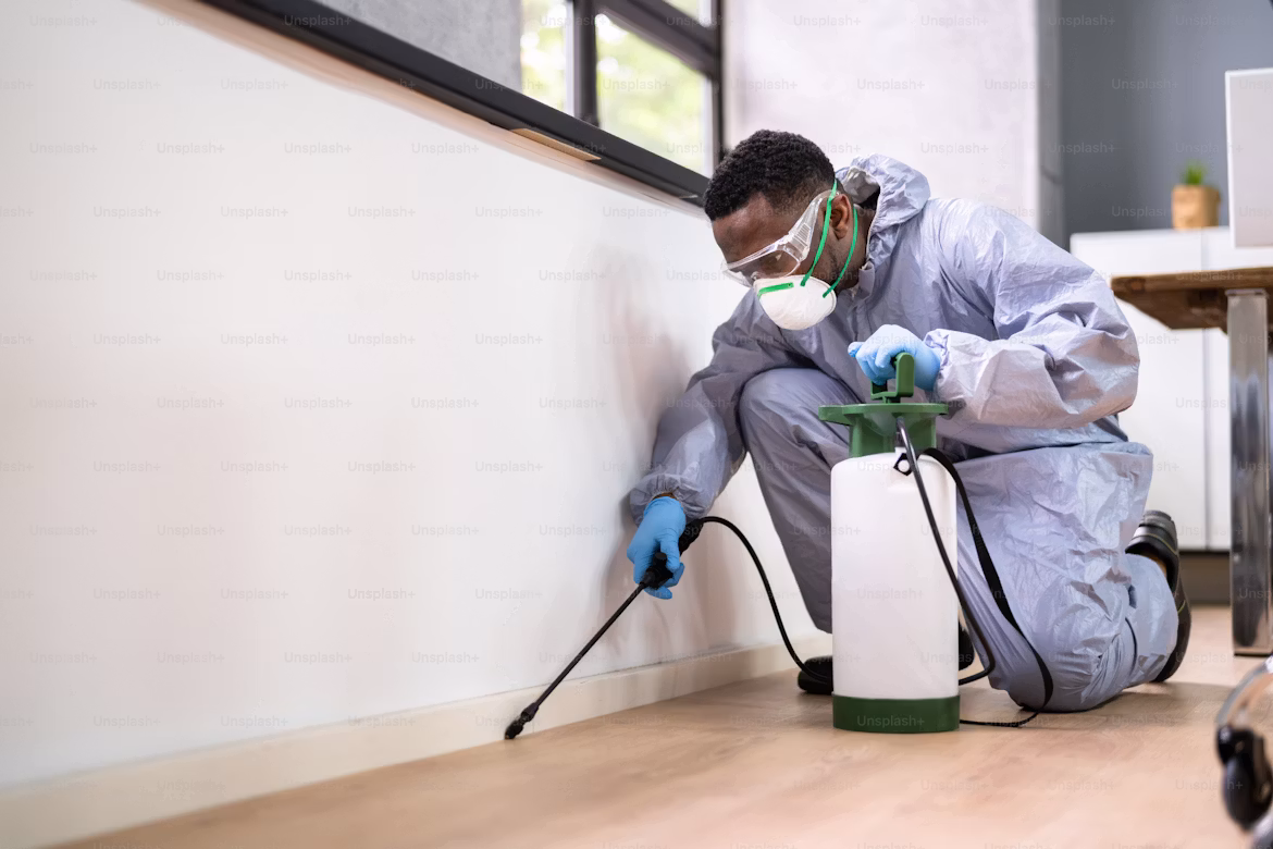 Certified mold inspector testing air quality in a Green Bay Wisconsin home