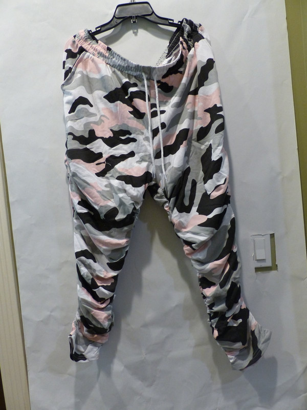 THRILLER 94 HAMMER PANTS PINK, GREY, BLACK, AND WHITE CAMO WOMENS 3X