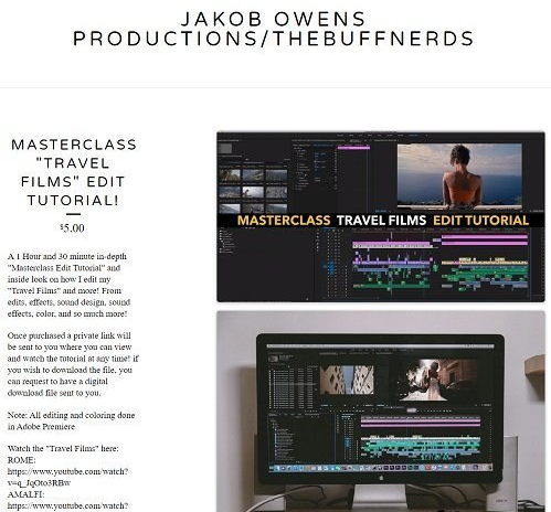 Jakob Owens - Masterclass "Travel Films" Edit Tutorial