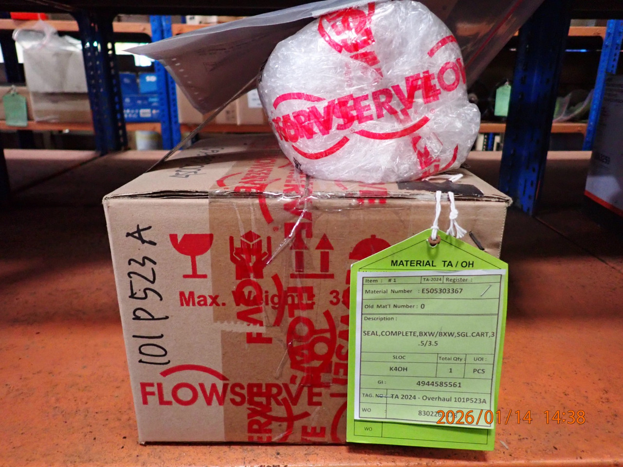 SEAL COMPLETE BXW BXW SGL CART 3 5 3 5