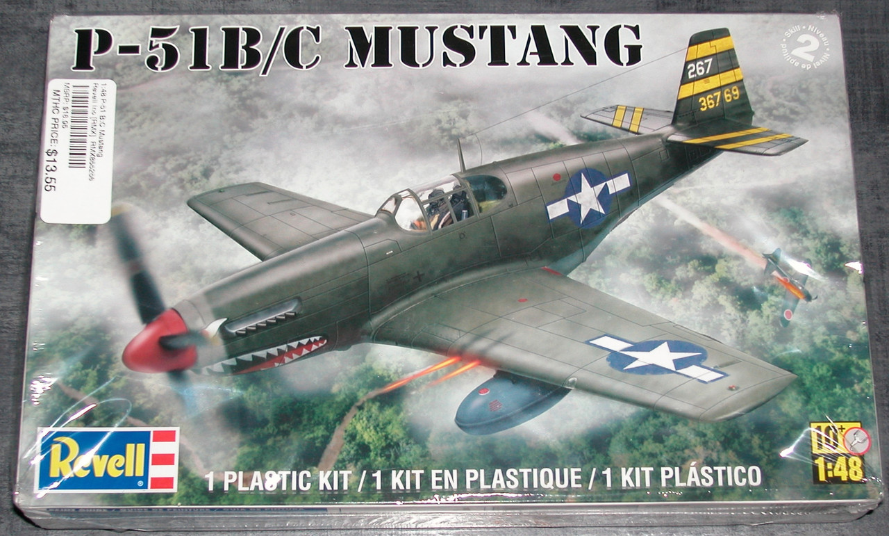 North American P-51B Mustang, Monogram Classics, 1/48, 1991 P-51-B-C-Revell-1-48