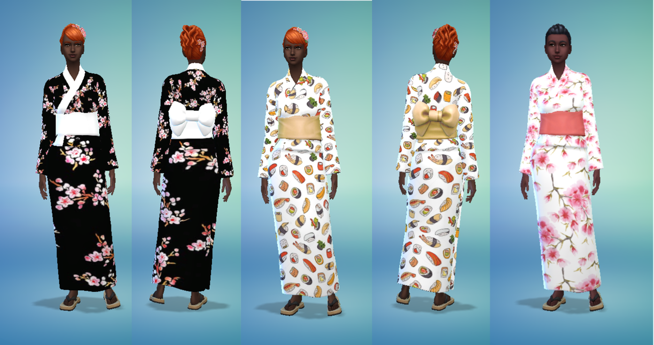 Yukata Mesh Sims 4 Lanetamy