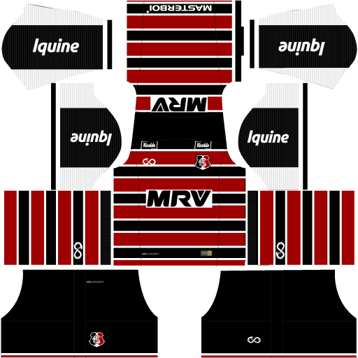 Kit santa cruz dls18 home uniforme casa 18 19