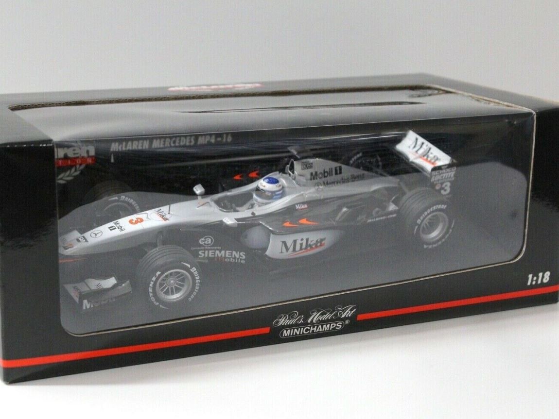 WOW EXTREMELY RARE McLaren MP4/16 Hakkinen British GP 2001 1