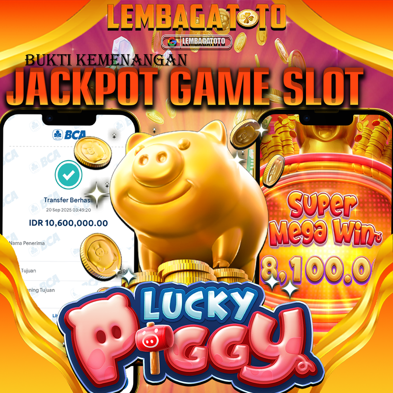 BUKTI JACKPOT 21 SEPTEMBER LEMBAGATOTO LUCKY PIGGY  Rp.10.600.000,- LUNAS