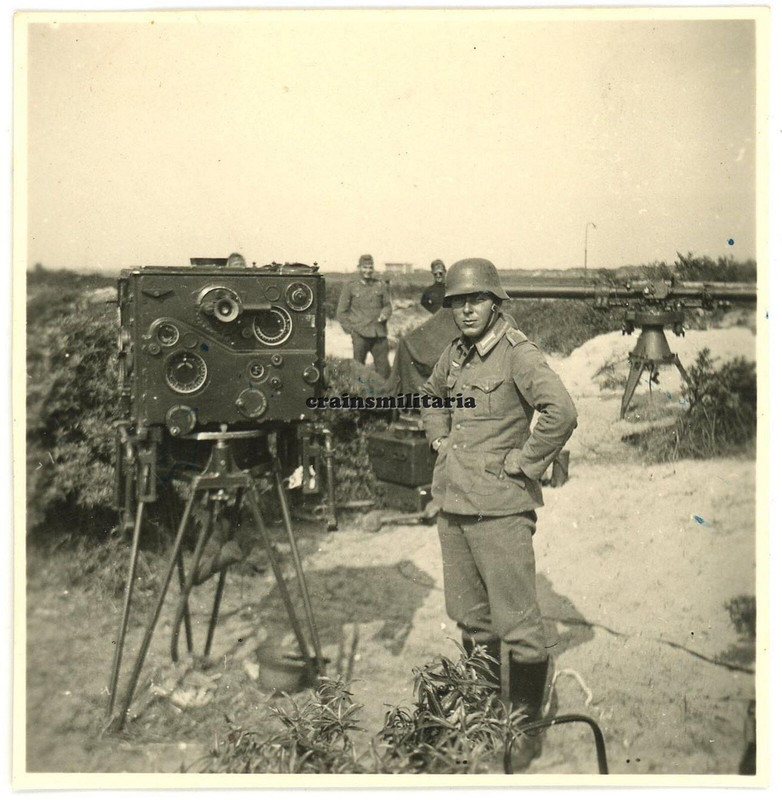 Orig. Foto englische Kommandohilfsgerät Marineflak Beute IJMUIDEN Holland 1940