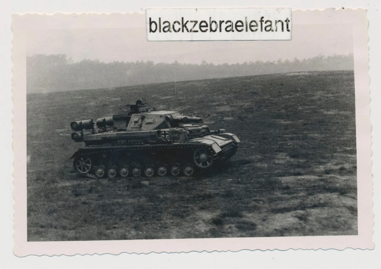3389 Foto wk2 Sturmgeschütz PANZER rollt