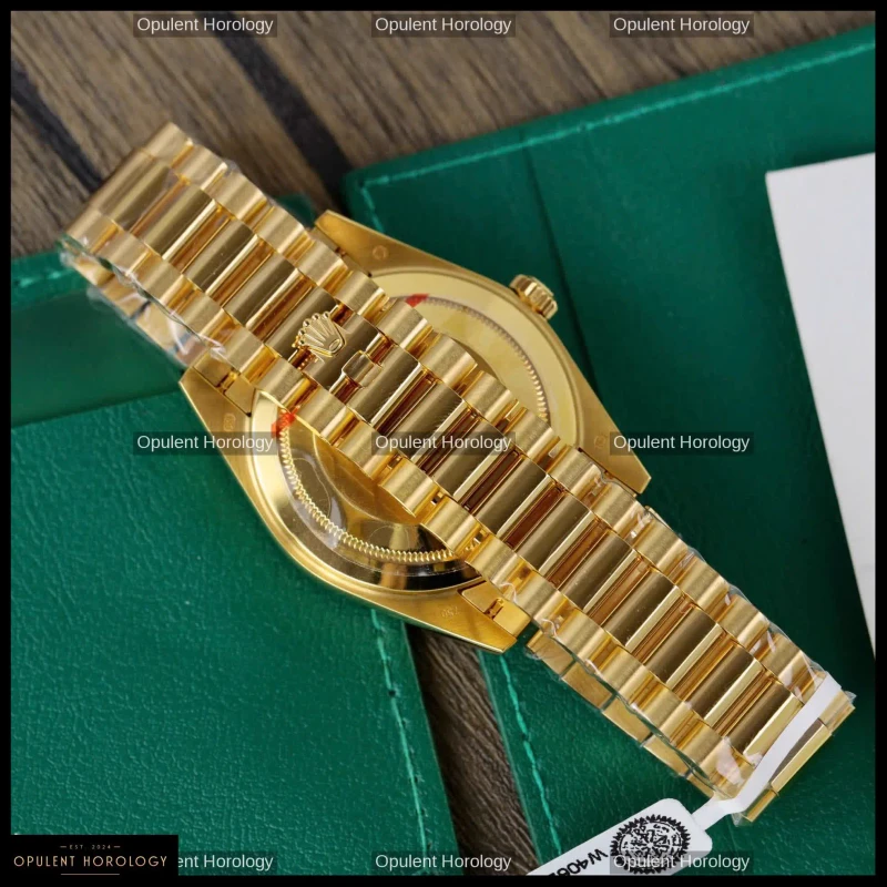 Rolex Day-Date 40 Mother of Pearl 18K Gold Plated Diamond Bezel