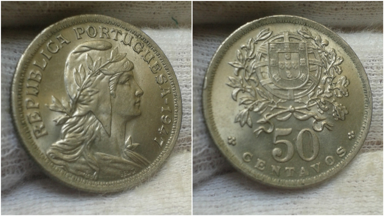 ¡¡Comunes!! 50 Centavos 1947. Portugal. Polish-20200411-162727396