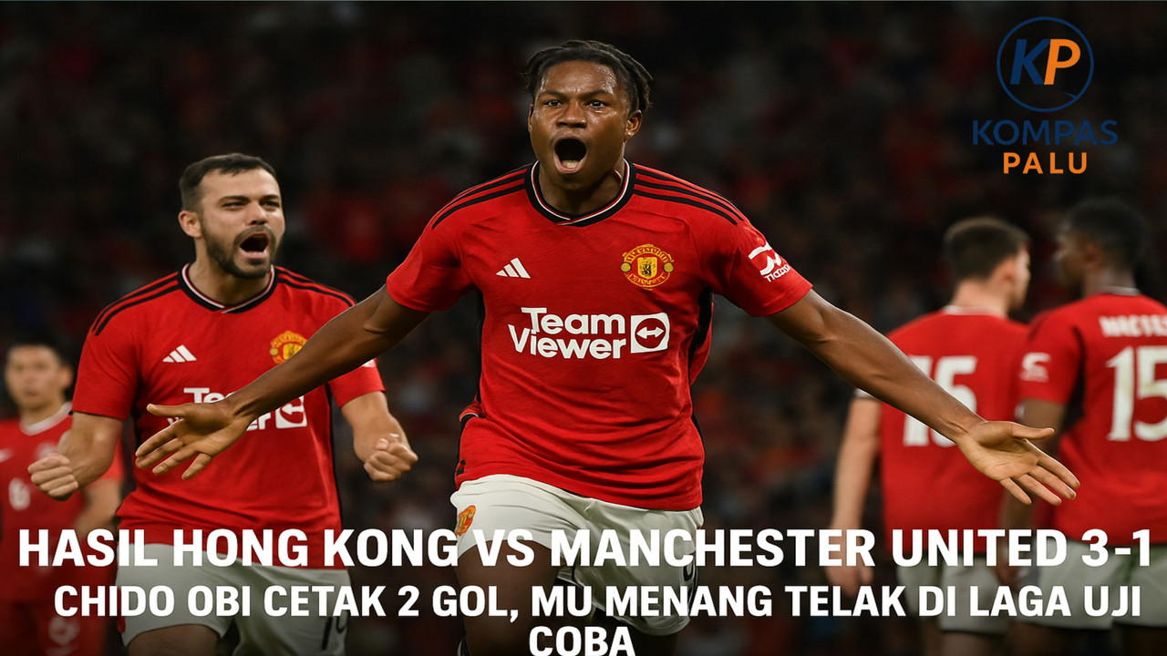 Pemain Manchester United Rayakan Gol Chido Obi