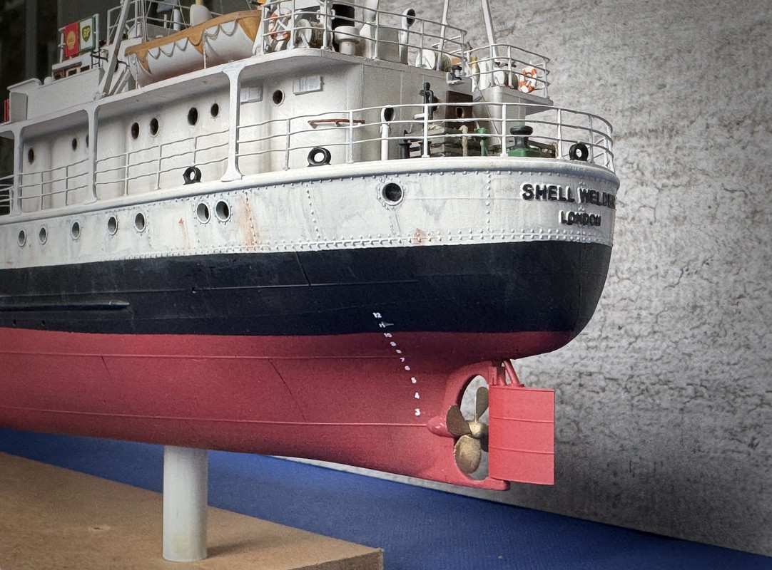 Ship model - Shell Welder - 1955 - UK Tanker Coaster - 3D Print - 1:100 1