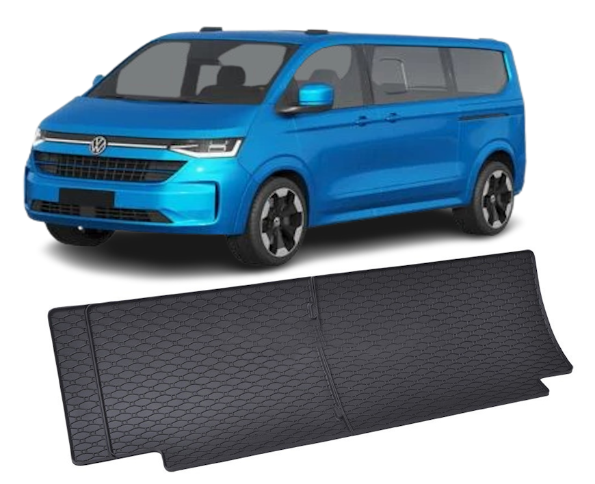 Set 2 covorase Volkswagen T7 Caravelle Randul 3 2025-prezent, din cauciuc 100%, compatibile cu autoturismul Volkswagen T7
