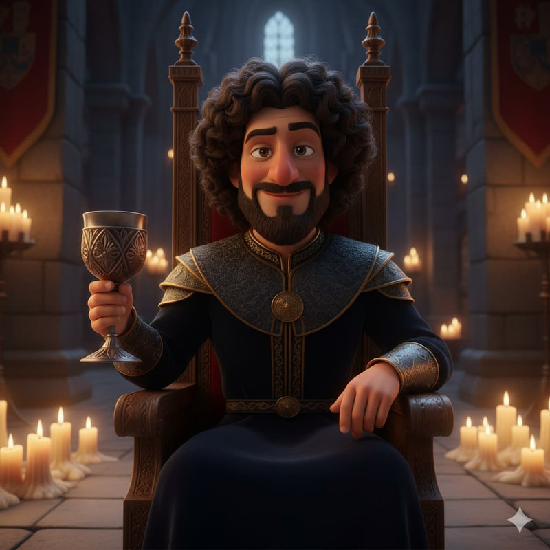 Король мультзамка по фото нейросеть