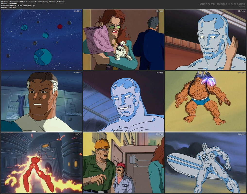 Fantastic Four S01E06 The Silver Surfer and the Coming of Galactus, Part 2.mkv