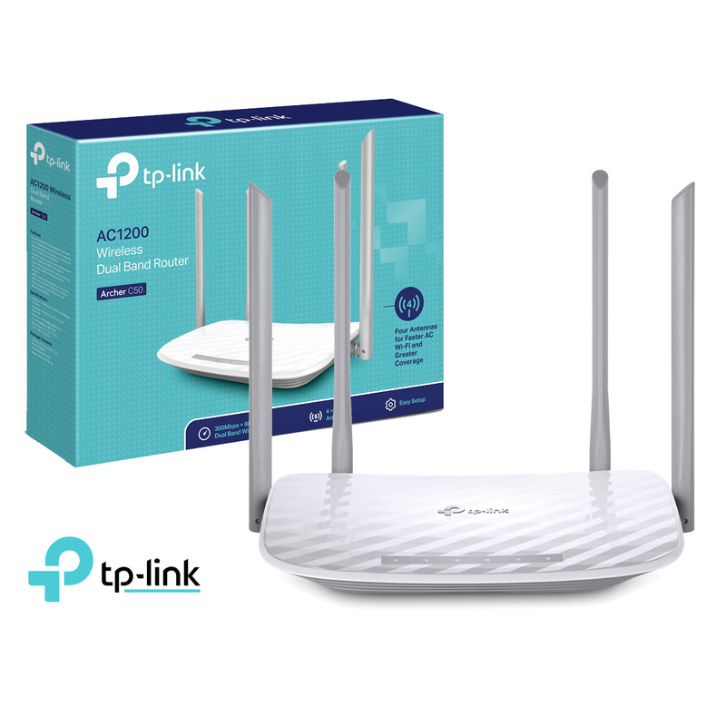 Ripley Tp Link Archer C50 Router Inalambrico Dual Band Ac10 X