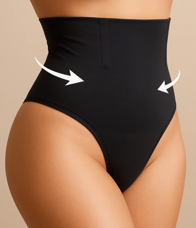 Colaless Faja Reductora de Microfibra Negra