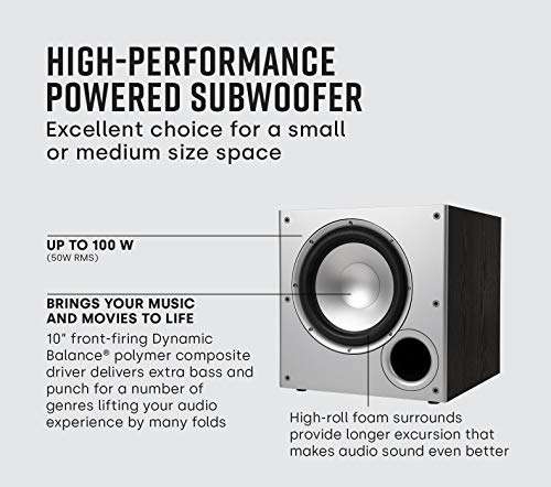 Amazon: Subwoofer polk audio psw10 | Precio antes de finalizar pedido 