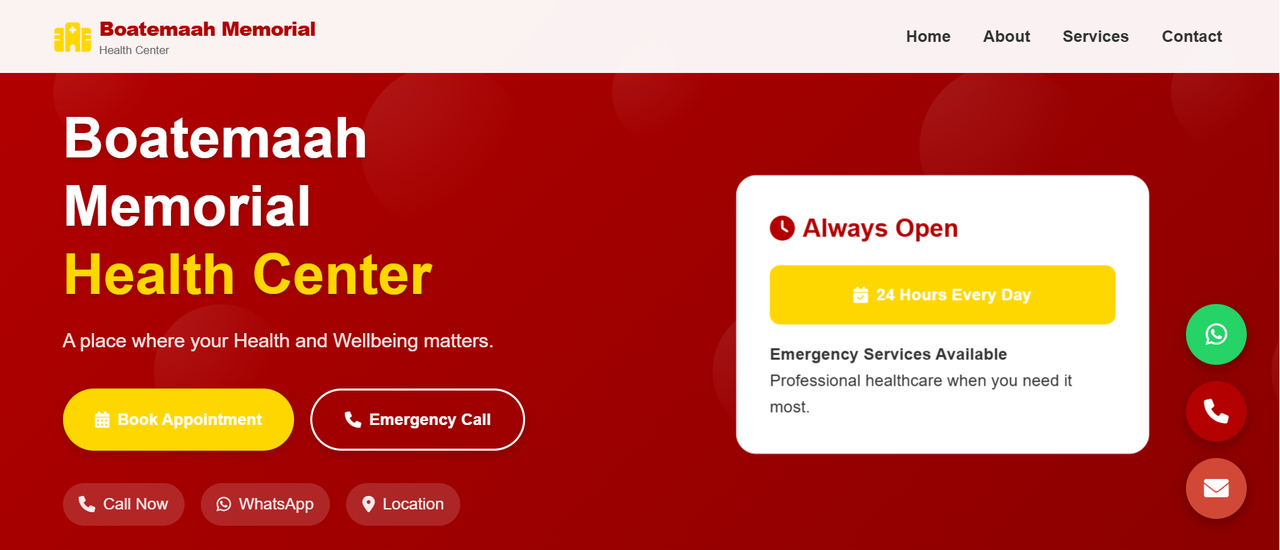 Boatemah Hospital - Homepage