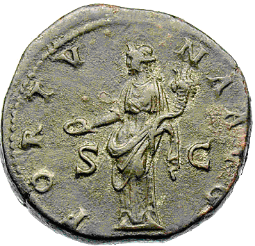 Glosario de monedas romanas. FORTUNA. 10