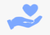 Hands holding heart icon