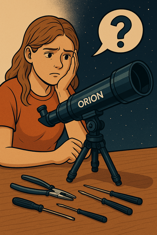 un telescopio que el usuario no puede arreglar