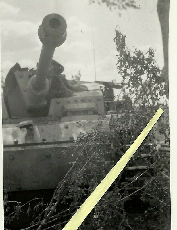 deutsches Sturmgeschütz m.Langrohr Kanone im Einsatz