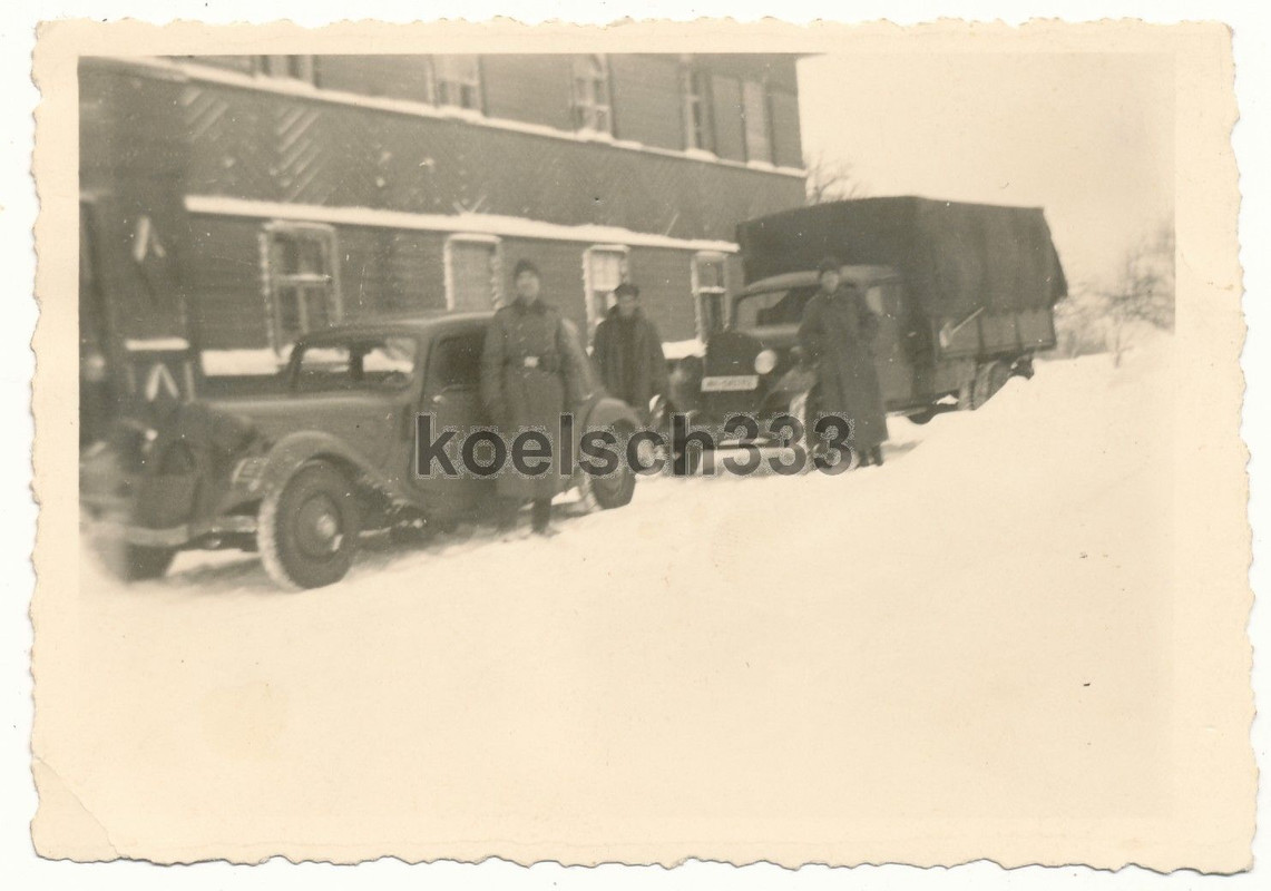 Opel Blitz LKW französischer Citroen Traction Av