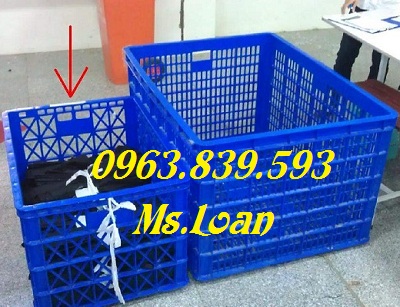 Sóng nhựa hở 26 bánh xe đựng nguyên vật liệu, trái cây, thành phẩm Song-nhua-co-banh-xe-song-nhua-ho-ro-nhua-chu-nhat-ro-nhua-re
