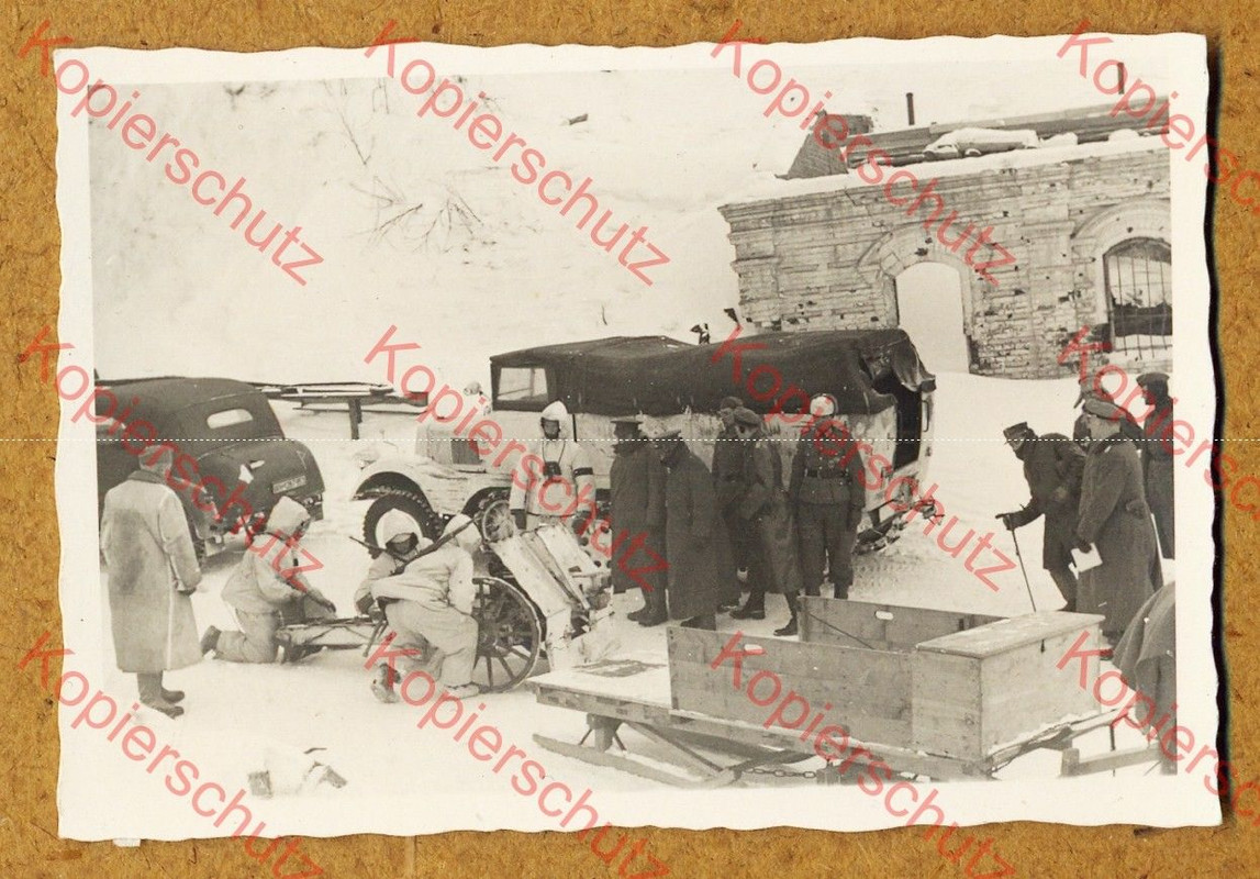 WH Skijäger Sdkfz Russland OKW General Frontbesu