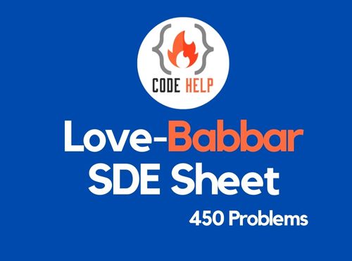 Love Babbar SDE Sheet