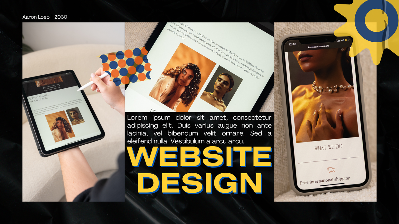 Modern Bold Graphic Designer Creative Portfolio Presentation