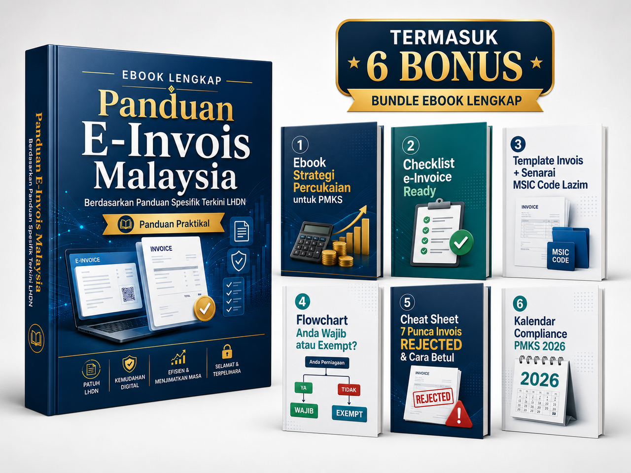 Bundle Ebook Panduan E-Invois Malaysia + Bonus