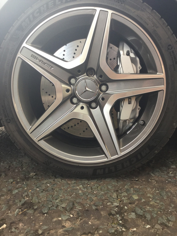 W204 amg wheels diamond cut alloys white worm Wheels, Tyres, Brakes