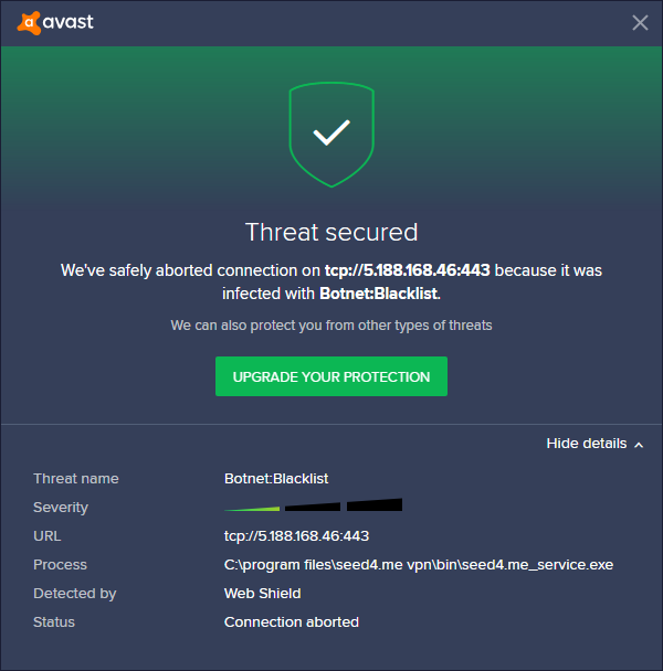 avast vpn service not showing in premiere