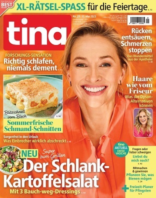 Cover: Tina Frauenmagazin No 21 vom 17  Mai 2023