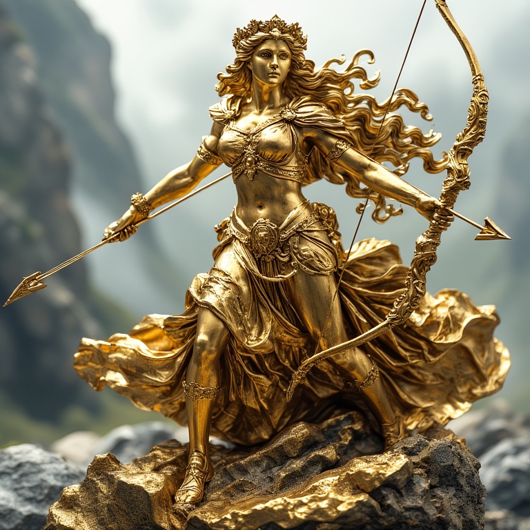 A-Gold-sculpture-full-body-of