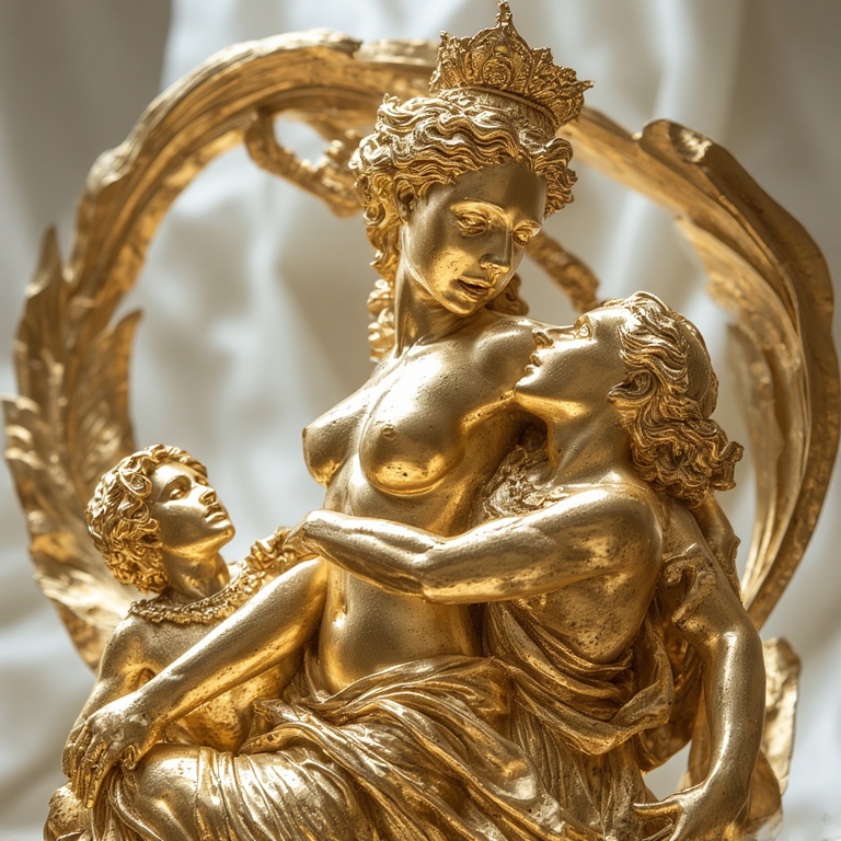 A-Gold-sculpture-naked-full-bo-7