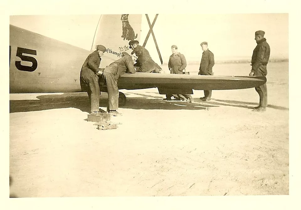 RARE! Luftwaffe LEGION CONDOR Heinkel He-111 Bombers Bombing Target (#2)!!!-- (4)