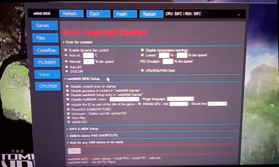 PS3 - [Update] webMAN MOD v1.47.29 /.30 - Latest changes to (AIO) PS3  Plugin (CFW/HEN) by Aldostools | Page 3 | PSX-Place