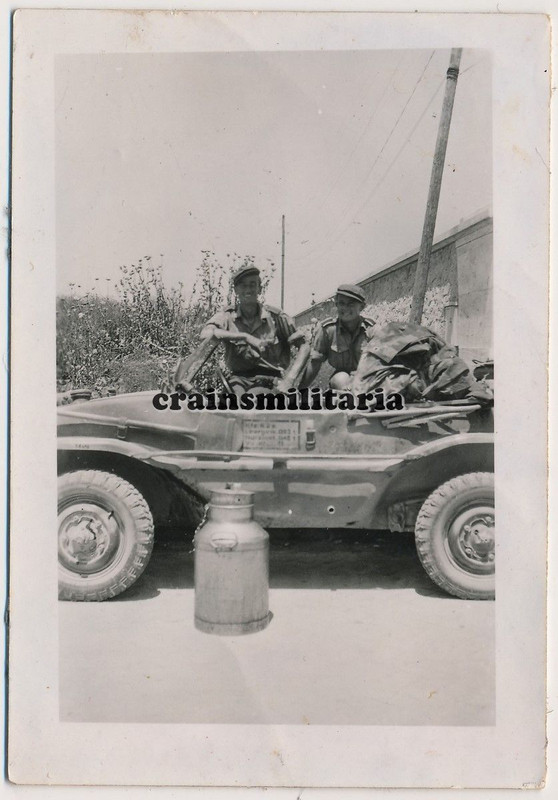 Orig. Foto Volkswagen SCHWIMMWAGEN Kübelwagen Pkw in TIRANA Alba