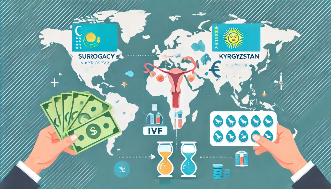 Affordable surrogacy and IVF services in Kyrgyzstan compared to Western countries.