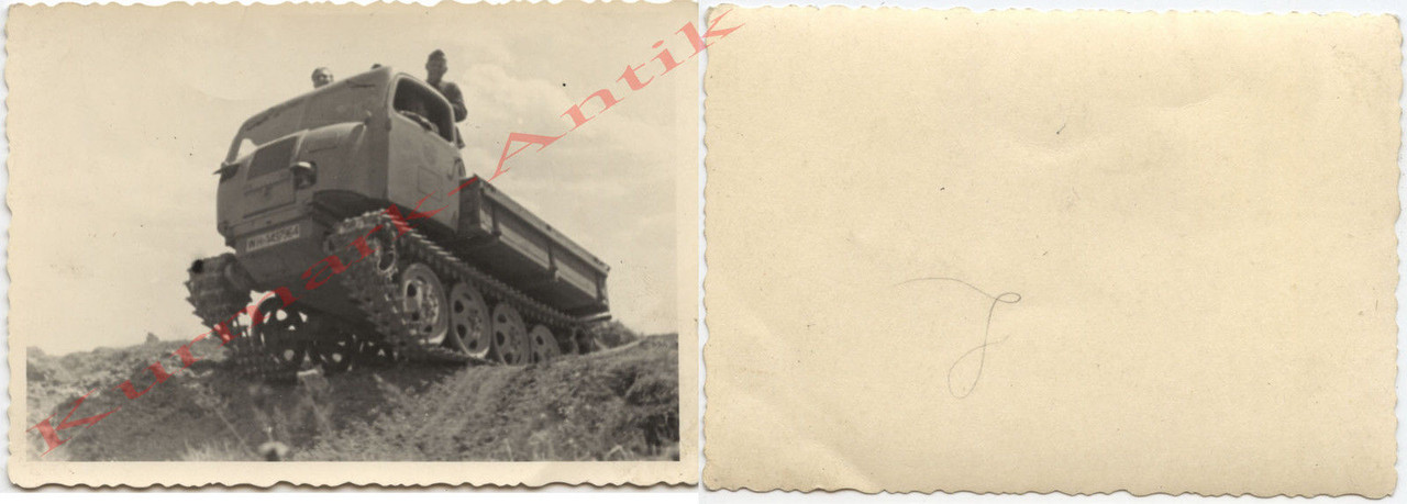 Foto Wehrmacht Ostpreußen Panzer Halbkette RSO R