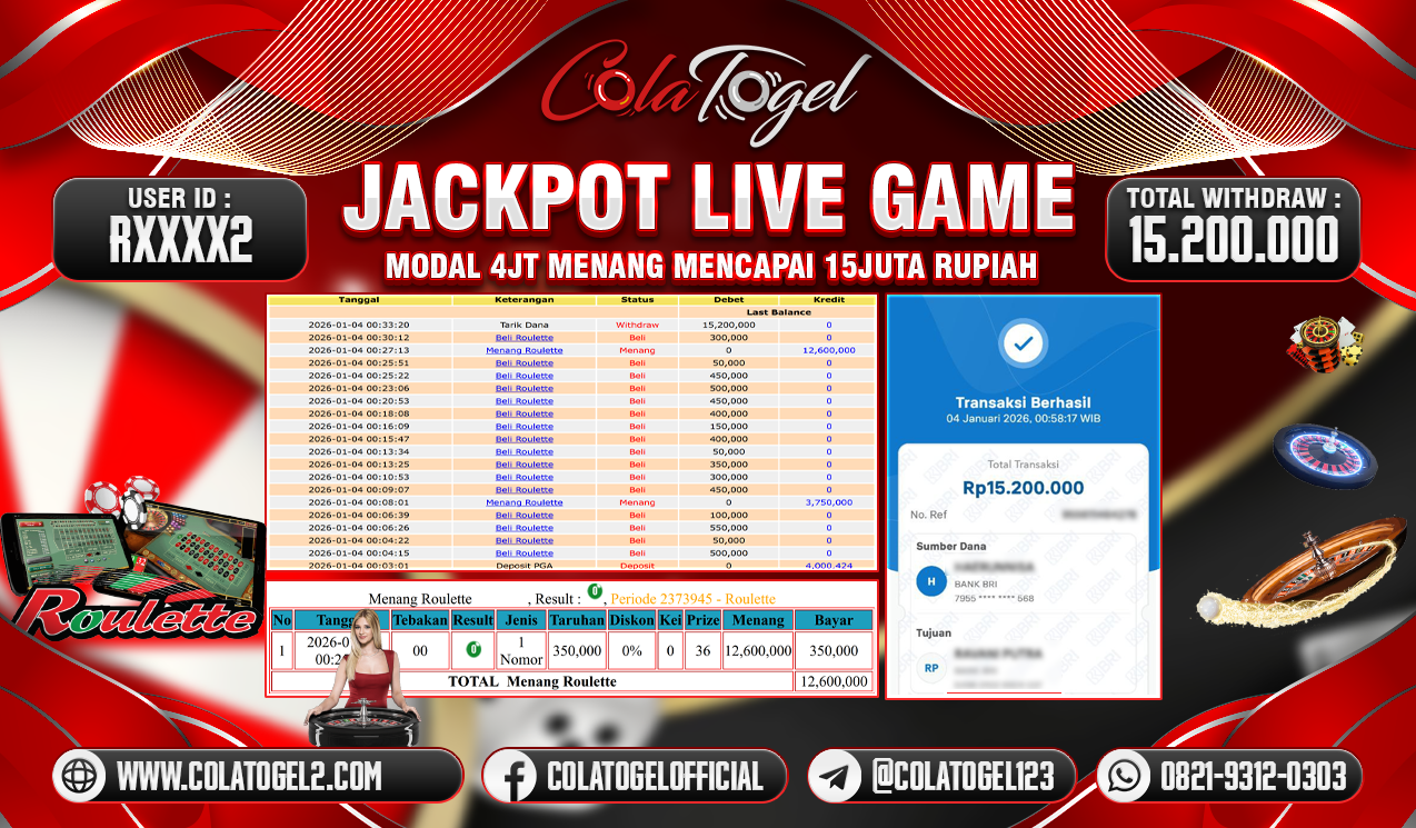 JACKPOT LIVE GAME!!